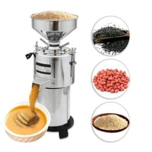 آلة صناعة زبدة الفستق وطحينة السمسم 15 كغ بالساعة