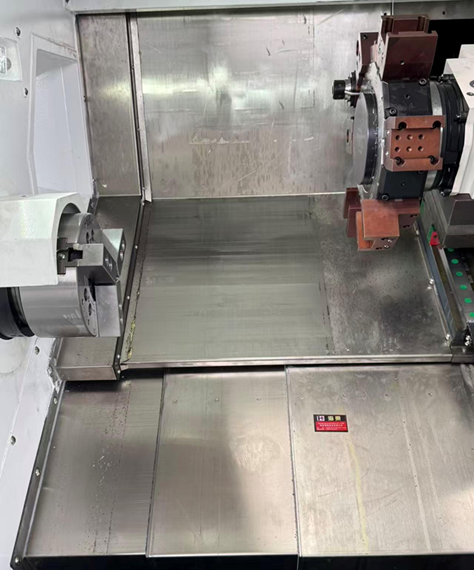 مخرطة المعادن المبرمجة CNC ذات السرير المائل طراز TCK50 (برج آلي 12 محطة) - الصورة 2